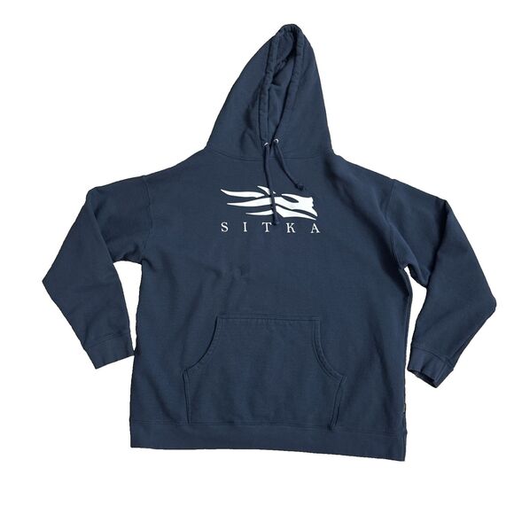 Sitka Men's Icon Pullover Hoodie Navy Blue Size XXL Hunting Outdoor Style 20226 - Picture 2 of 14